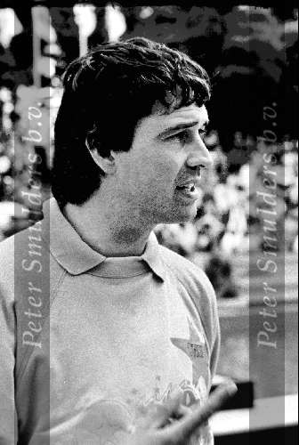 Wim Bosboom met een Jonge Ron Brandsteder
1987