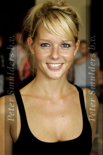 Amsterdam 1 augustus 2004
Presentatie  musical Crazy for You.
Chantal Janzen