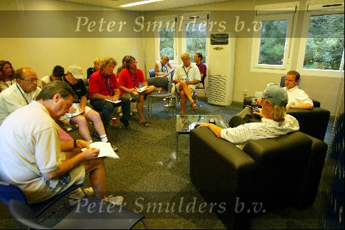Zondag 8 Juli 2004
Persconferentie Dutch KLM Open 2004 Golf
Leo v d Ruit Henri v d Steen Hans Woudstra
Intervieuw met winnaar David Lynn