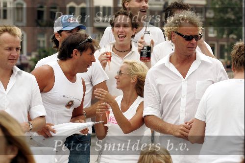 Amsterdam7 augustus 2004
Gay Parade Amsterdam.Gerard Joling   Silvana Borsato en Wino Omtzigt