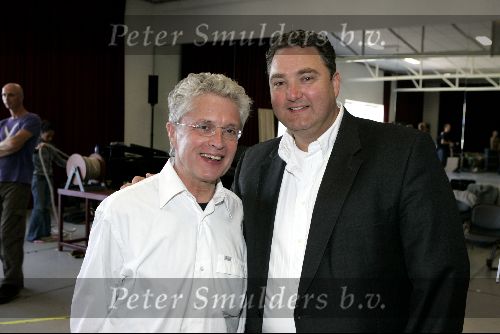 Amsterdam 1 augustus 2004
Presentatie  musical Crazy for You.
Jacques d Ancona en Erwin van  Lambaart