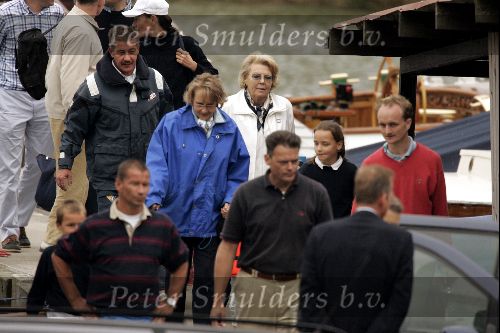 Muiden 29 augustus 2004
Koningin Beatrix varen met de Groene Draeck.
