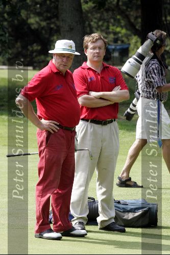 Hilversum 4 augustus 2004
Prins Friso op de pro-am op de Hilversums golfclub met Robby v Erven Dorens