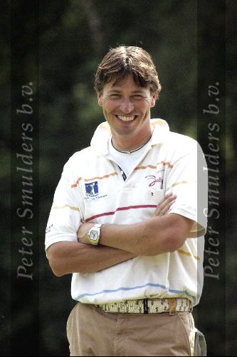 Hilversum 4 augustus 2004
 Robert Jan Derksen en Pepijn Kokke op de pro-am van de klm open op de hilversumse golfclub. 
Peter Smulders b v