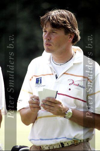 Hilversum 4 augustus 2004
 Robert Jan Derksen op de pro-am van de klm open op de hilversumse golfclub.