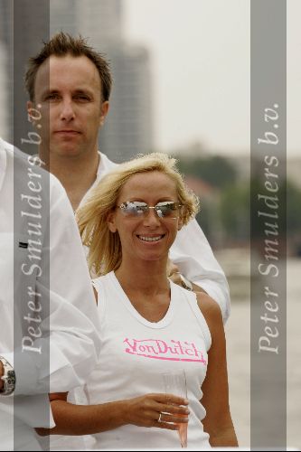 Amsterdam7 augustus 2004
Gay Parade Amsterdam.Gerard Joling   Silvana Borsato en Wino Omtzigt