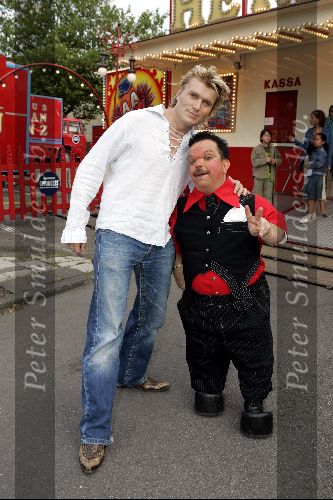 Amsterdam 3 augustus 2004
Premiere circus Renz. Hans Klok met Wilco (Clown Renz)