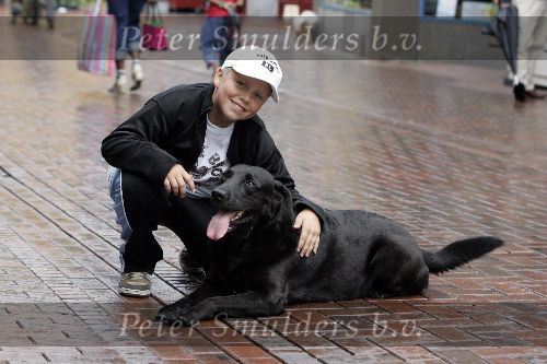 Hilversum 3 augustus 2005
Andre Hazes jr  met  hond