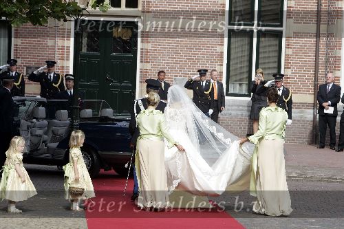 Noordwijk 27 augustus 2005
Trouwen Prins Pieter Christiaan en Anita v Eijk.
