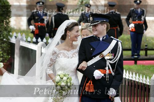 Noordwijk 27 augustus 2005
Trouwen Prins Pieter Christiaan en Anita v Eijk.