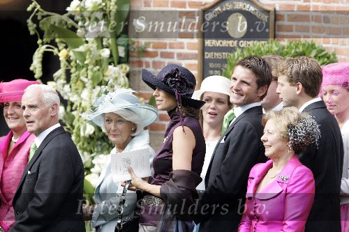 Noordwijk 27 augustus 2005
Trouwen Prins Pieter Christiaan en Anita v Eijk.
 vader en moeder van Anita