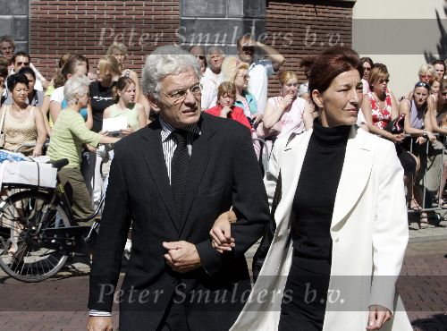 Venlo 29 augustus 2005
Begrafenis Glenn Corneille in Venlo.
Ben Cramer met zijn vrouw