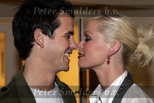 Aalsmeer 24 augustus 2005
Big Brother V bij endemol met Bridget Maasland 
Bridget met vriend Pepijn