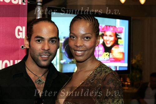 Amsterdam 31 augustus 2005
Presentatie Glamour en Lady card in Amstel hotel.
Carolina Dijkhuizen met .. Chundro