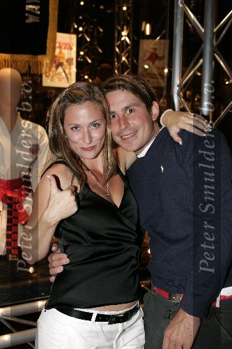 Amsterdam 26 augustus 2005
Opening Elvis tentoonstelling in beurs v Berlage.
Lodewijk Hoekstra met Fabienne de Vries