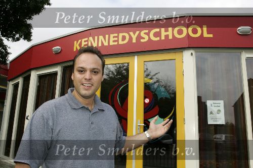 Fijnaart 23 augustus 2005
Christiaan Bauer voor het eerst naar school met broer Jan en Frans Bauer en Mariska Bauer