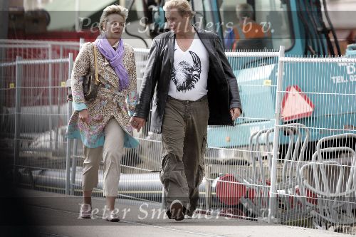 Amsterdam 8 augustus 2005
Johnny Logan met vriendin in Amsterdam
