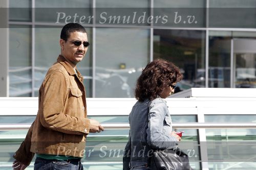 Schiphol 1 augustus 2005
Jurgen Raayman met zijn vrouw op schiphol