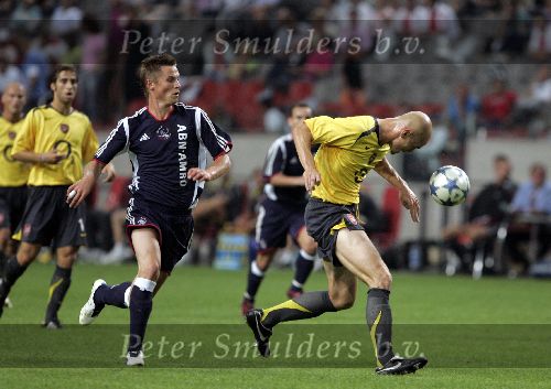 Amsterdam 27 juli 2005
Ajax-Arsenal 0-1 tijdens amsterdam tournament.
Cygan en Markus Rosenberg