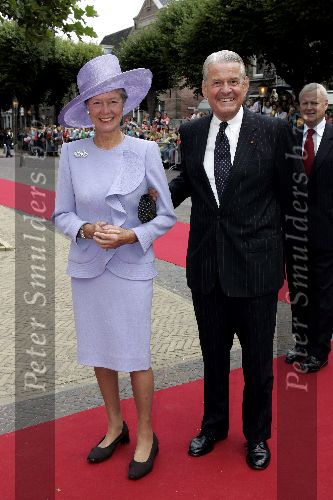 Noordwijk 27 augustus 2005
Trouwen Prins Pieter Christiaan en Anita v Eijk.
Jaap Rost Onnes met zijn vrouw Mary