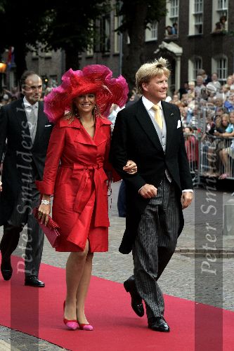 Noordwijk 27 augustus 2005
Trouwen Prins Pieter Christiaan en Anita v Eijk.
Maxima met Prins Willem Alexander