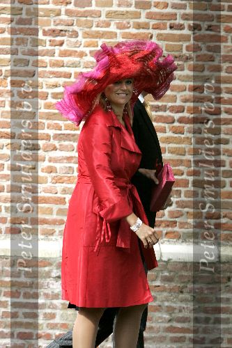 Noordwijk 27 augustus 2005
Trouwen Prins Pieter Christiaan en Anita v Eijk.
Maxima met Prins Willem Alexander