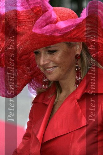 Noordwijk 27 augustus 2005
Trouwen Prins Pieter Christiaan en Anita v Eijk.
Maxima met Prins Willem Alexander