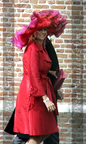 Noordwijk 27 augustus 2005
Trouwen Prins Pieter Christiaan en Anita v Eijk.
Maxima met Prins Willem Alexander
