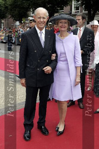 Noordwijk 27 augustus 2005
Trouwen Prins Pieter Christiaan en Anita v Eijk.
Paul Nouwen met zijn vrouw