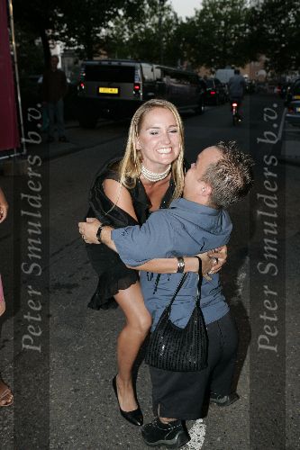 Amsterdam 31 augustus 2005
Presentatie Glamour en Lady card in Amstel hotel.
Peggy Vreijens met Edwin Liliput(Veronica)