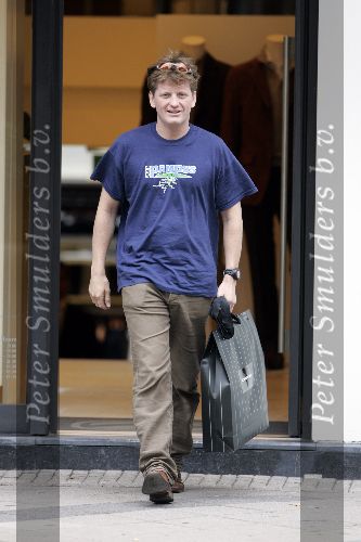 Amsterdam 14 augustus 2005
Prins Pieter Christiaan haalt zijn trouwpak op bij Zegna in de pc hooftstraat