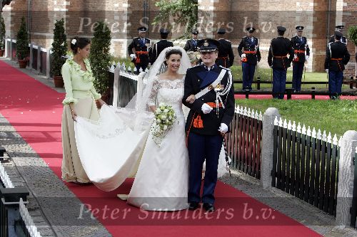 Noordwijk 27 augustus 2005
Trouwen Prins Pieter Christiaan en Anita v Eijk.