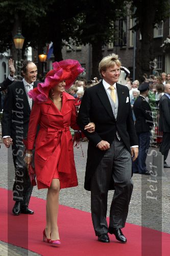 Noordwijk 27 augustus 2005
Trouwen Prins Pieter Christiaan en Anita v Eijk.
Maxima met Prins Willem Alexander