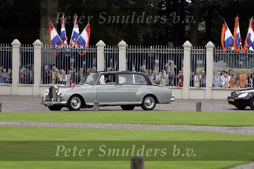 Apeldoorn 25 augustus 2005
Trouwen Prins Pieter Christiaan en Anita v Eijk.
Rolls Royce trouwauto