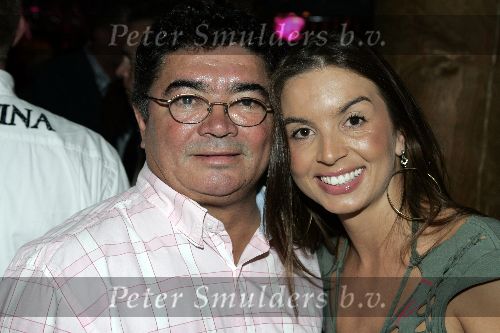 Rotterdam 7 augustus 2005
Monaco aan de maas feestje in de Jackie\'s.
Rosanna Lima met haar vader