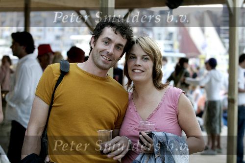 Amsterdam 18 augustus 2005
Deelnemers aan het Blok op sail.
Sander en Nicolien
Het Blok 2005