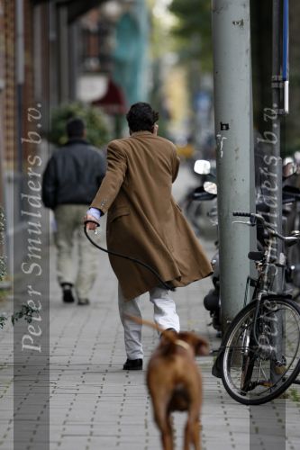 Amsterdam 10 november 2006
Edwin de Roy v Zuydewijn met zijn hond Pablo.
