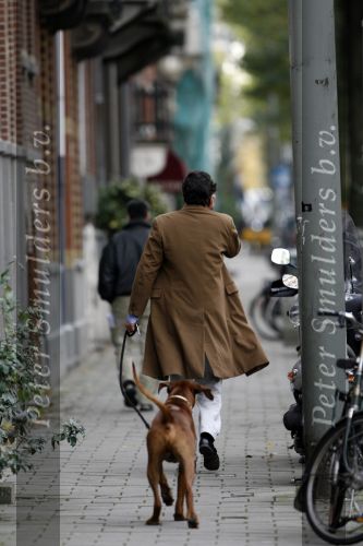 Amsterdam 10 november 2006
Edwin de Roy v Zuydewijn met zijn hond Pablo.