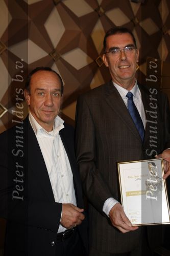 Hilversum 8 november 2006
Lars Andersson winnaar ouvre Gouden beelden met Peter Romer