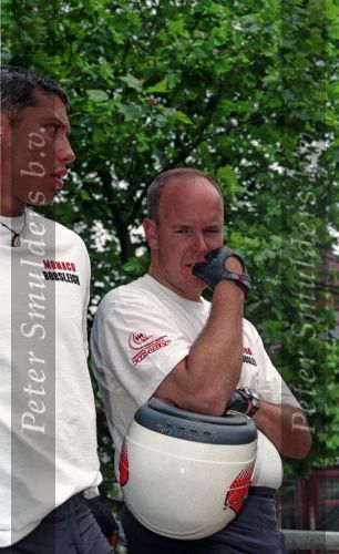 Groningen, 10 Juli 1998
Prins Albert van Monaco tijdens het Bobsleeen