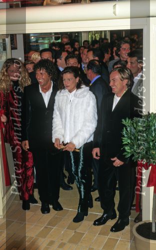 Amsterdam, 17 oktober 1997 Opening  Replay Cafe door Pinses Stephanie van Monaco