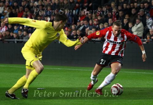 Eindhoven, 3 December 2009
UEFA Europa League PSV-Sparta Praag, eindstand 1-0
Seizoen 2009/2010
Balazs Dzsudzsak
Foto Junior Smulders