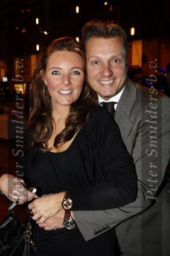 Amsterdam 9 november 2009
LAF Life after Football beurs  in de beurs van Berlage. 
David Bijlsma met vrouw Gitta Bijlsma