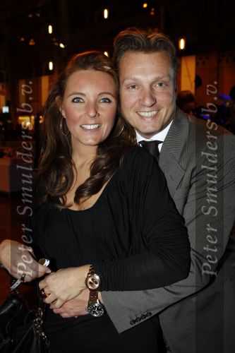 Amsterdam 9 november 2009
LAF Life after Football beurs  in de beurs van Berlage. 
David Bijlsma met vrouw Gitta Bijlsma