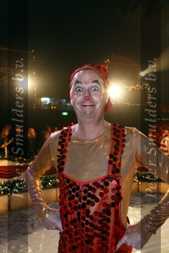 Helmond, 11 November 2009
Kestrscircus Herman Renz met diverse BN-ers in aktie
Jochem v Gelder als clown 
Foto Peter Smulders