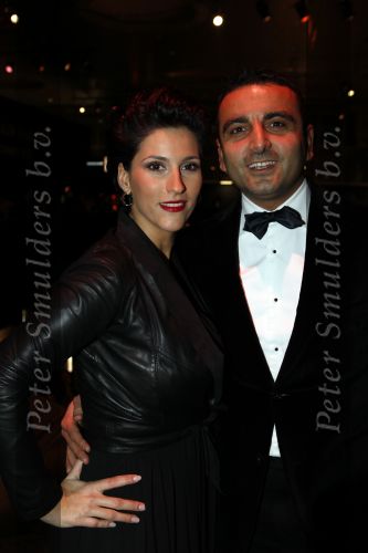 Amsterdam 10 december 2009
VIP avond van de miljonair fair in de RAI. Kristina Bazilovic met vriend
Peter Smulders bv