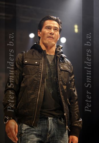 Amsterdam 9 november 2009
modeshow JC Rags en Vingino op  de beurs van Life after Football. Michael Mols met zoon
Peter Smulders bv