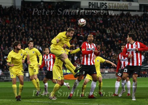 Eindhoven, 3 December 2009
UEFA Europa League PSV-Sparta Praag, eindstand 1-0
Seizoen 2009/2010
Orlando Engelaar en Stanislav Manolev
Foto Junior Smulders