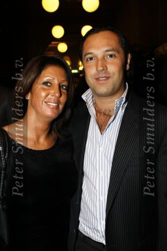 Amsterdam 9 november 2009
LAF Life after Football beurs  in de beurs van Berlage. Rachel hazes met vriend
Peter Smulders bv
