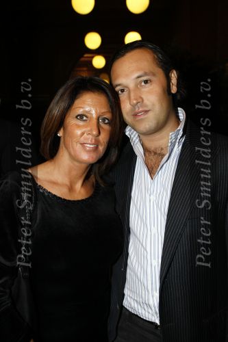 Amsterdam 9 november 2009
LAF Life after Football beurs  in de beurs van Berlage. Rachel hazes met vriend
Peter Smulders bv